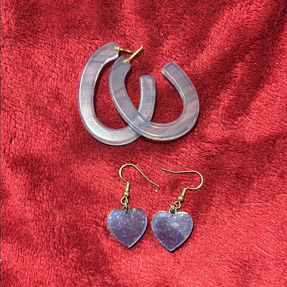Blue Heart Earrings in Jewelry